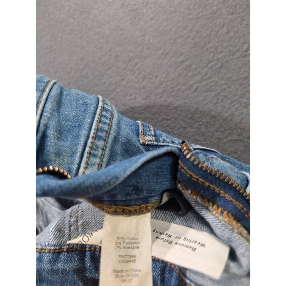 Madewell Denim Overalls Blue Medium Wash Skinny Stretch Jeans Casual XL A008858 - Picture 7 of 12